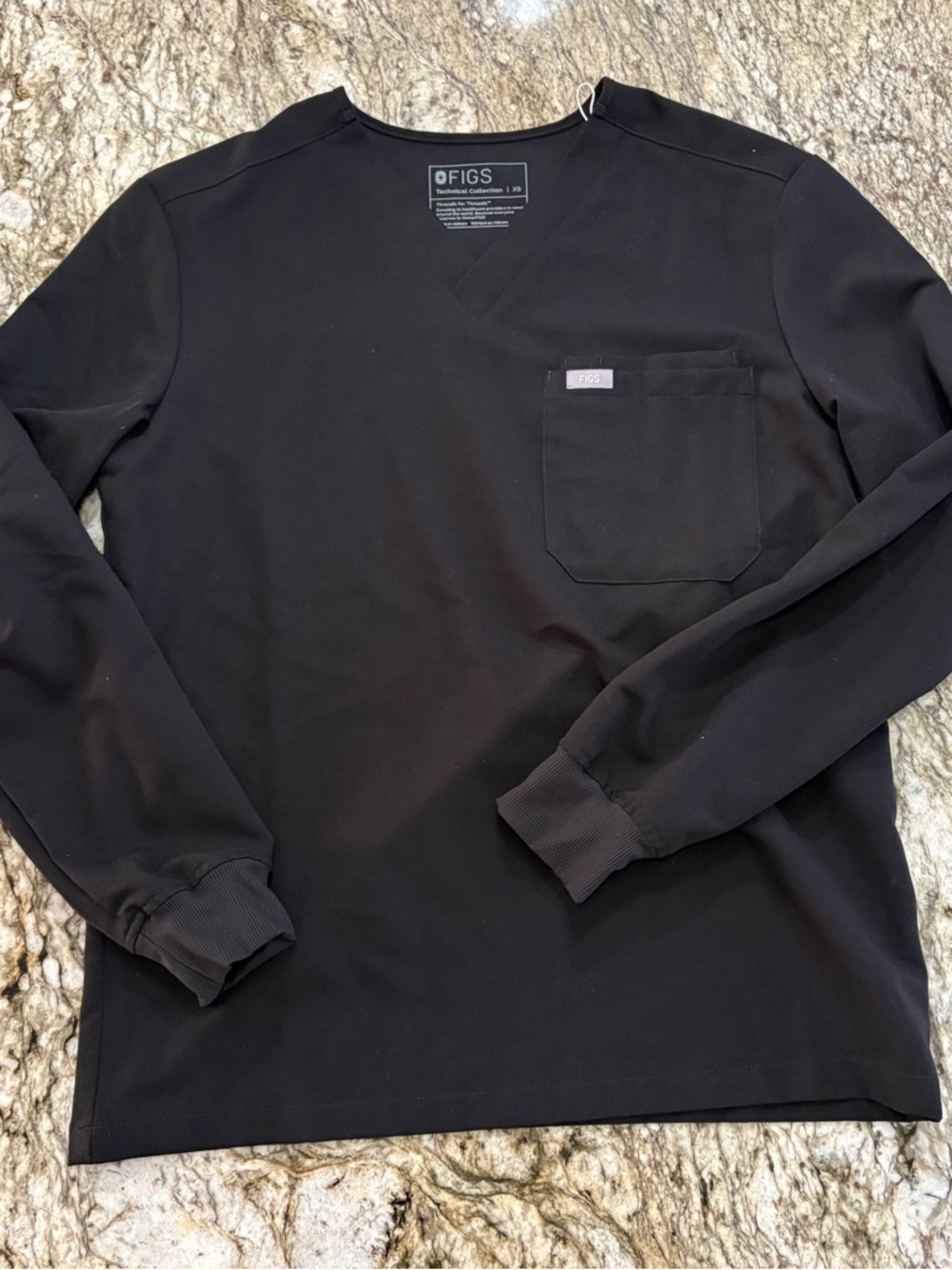 Figs Long Sleeve Scrub Top